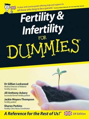 cover image of Fertility and Infertility For Dummies, UK Edition